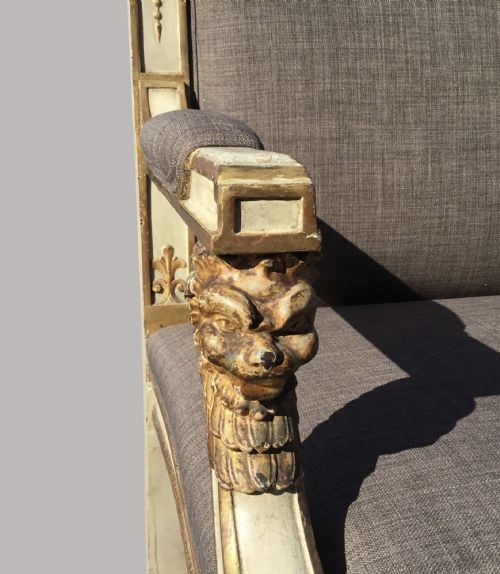 C19TH ITALIAN NEOCLASSICAL SETTEE SOFA - ADDITIONAL PHOTO 8