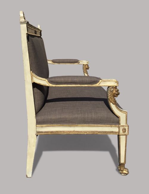C19TH ITALIAN NEOCLASSICAL SETTEE SOFA - ADDITIONAL PHOTO 9