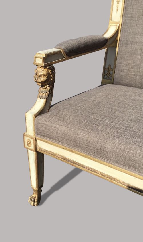 C19TH ITALIAN NEOCLASSICAL SETTEE SOFA - ADDITIONAL PHOTO 11