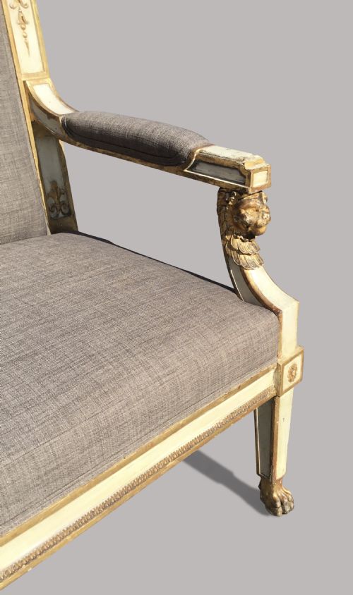 C19TH ITALIAN NEOCLASSICAL SETTEE SOFA - ADDITIONAL PHOTO 15