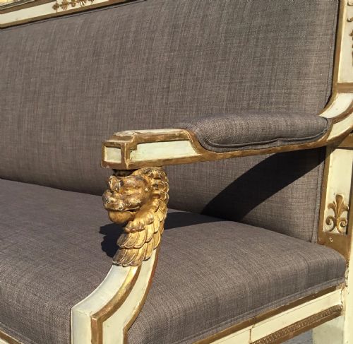 C19TH ITALIAN NEOCLASSICAL SETTEE SOFA - ADDITIONAL PHOTO 17