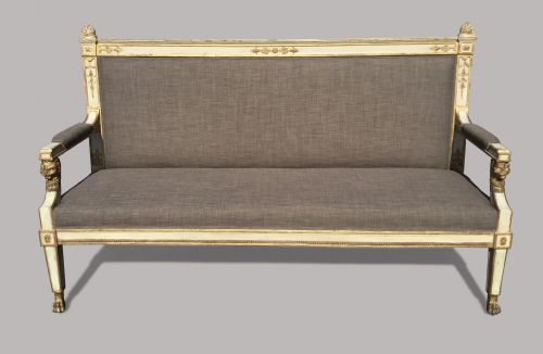 C19TH ITALIAN NEOCLASSICAL SETTEE SOFA - ADDITIONAL PHOTO 2