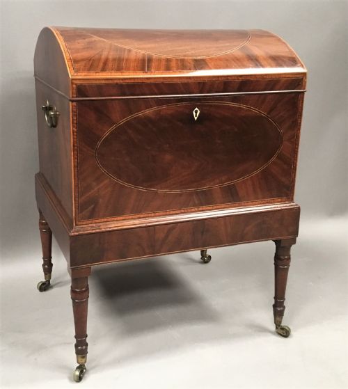 A FINE GEORGE III SHERATON MAHOGANY CELLARETTE - ADDITIONAL PHOTO 12