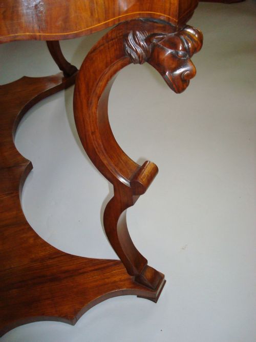 C19TH PAIR OF ITALIAN WALNUT CONSOLE TABLES - ADDITIONAL PHOTO 9