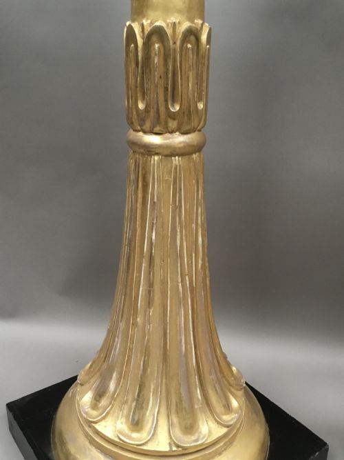 REGENCY PAIR OF GILTWOOD NEOCLASSICAL TORCHERE STANDS - ADDITIONAL PHOTO 5