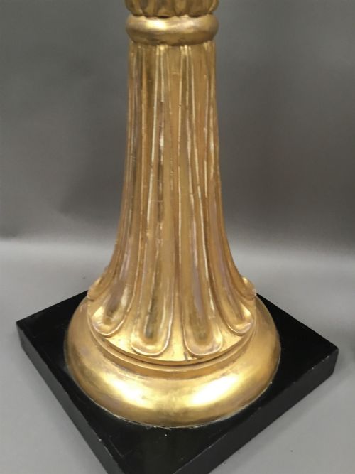 REGENCY PAIR OF GILTWOOD NEOCLASSICAL TORCHERE STANDS - ADDITIONAL PHOTO 6