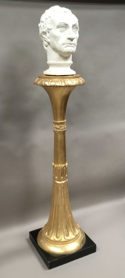 REGENCY PAIR OF GILTWOOD NEOCLASSICAL TORCHERE STANDS - ADDITIONAL PHOTO 13