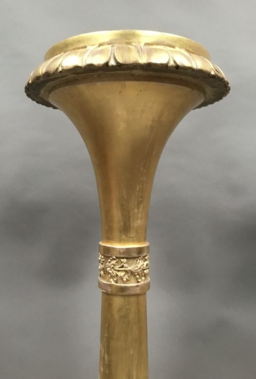 REGENCY PAIR OF GILTWOOD NEOCLASSICAL TORCHERE STANDS - ADDITIONAL PHOTO 14