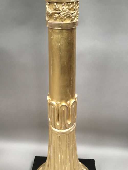 REGENCY PAIR OF GILTWOOD NEOCLASSICAL TORCHERE STANDS - ADDITIONAL PHOTO 16
