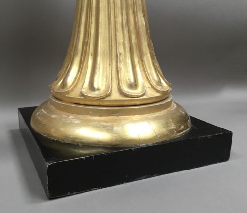 REGENCY PAIR OF GILTWOOD NEOCLASSICAL TORCHERE STANDS - ADDITIONAL PHOTO 19