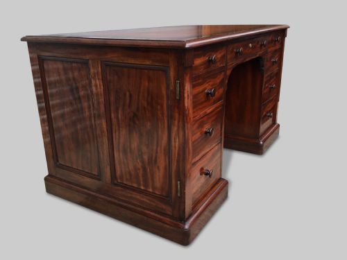 EXCEPTIONAL LATE REGENCY GILLOWS MAHOGANY PEDESTAL DESK BY THOMAS MYERS OF GILLOWS - ADDITIONAL PHOTO 20