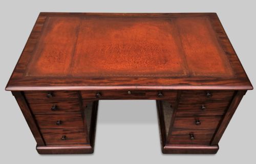 EXCEPTIONAL LATE REGENCY GILLOWS MAHOGANY PEDESTAL DESK BY THOMAS MYERS OF GILLOWS - ADDITIONAL PHOTO 27