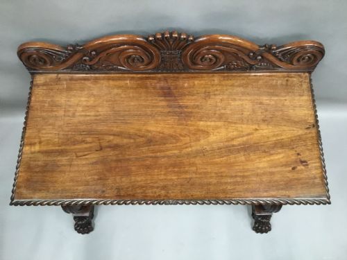 C19TH ANGLO INDIAN PADOUK CONSOLE SIDE TABLE OF VERY STYLISH FORM - ADDITIONAL PHOTO 9