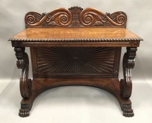 C19TH ANGLO INDIAN PADOUK CONSOLE SIDE TABLE OF VERY STYLISH FORM - ADDITIONAL PHOTO 17