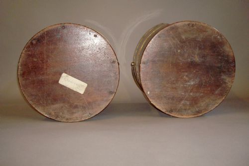RARE PAIR OF GEORGE III BRASS BOUND MAHOGANY PLATE BUCKETS - ADDITIONAL PHOTO 1