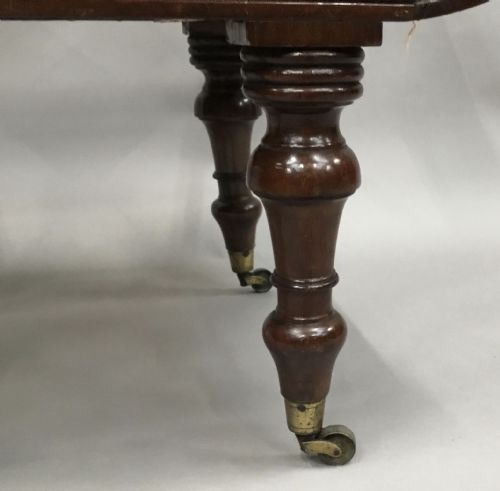 REGENCY MAHOGANY WINDOW SEAT DRESSING STOOL - ADDITIONAL PHOTO 9