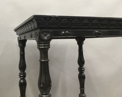 C19TH CELONESE EBONY AND SATINWOOD ETAGERE WHATNOT - ADDITIONAL PHOTO 18