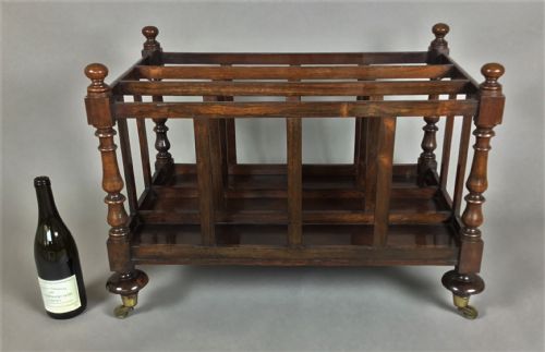 REGENCY ROSEWOOD FOLIO STAND LARGE CANTERBURY OF OVERSIZED COUNTRY HOUSE PROPORTIONS - ADDITIONAL PHOTO 11