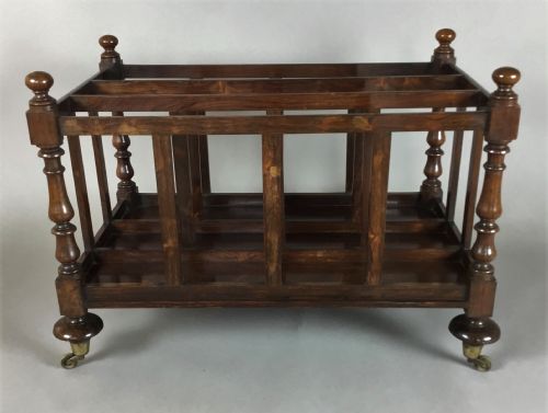 REGENCY ROSEWOOD FOLIO STAND LARGE CANTERBURY OF OVERSIZED COUNTRY HOUSE PROPORTIONS - ADDITIONAL PHOTO 13