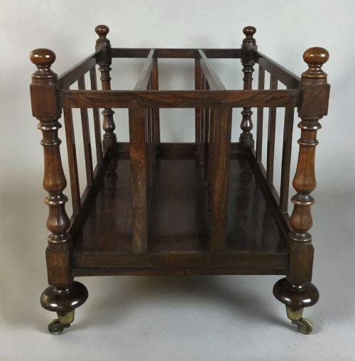 REGENCY ROSEWOOD FOLIO STAND LARGE CANTERBURY OF OVERSIZED COUNTRY HOUSE PROPORTIONS - ADDITIONAL PHOTO 14