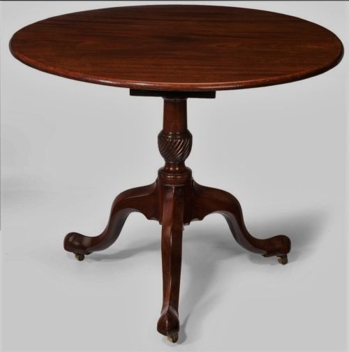 George III Mahogany Tripod Supper Table / Centre Table; Well Drawn with Generous Proportions;