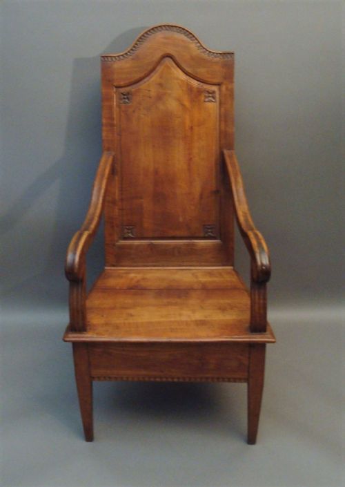 C18TH FRENCH FRUITWOOD OPEN ARMCHAIR GOOD COLOUR AND PATINATION - ADDITIONAL PHOTO 2