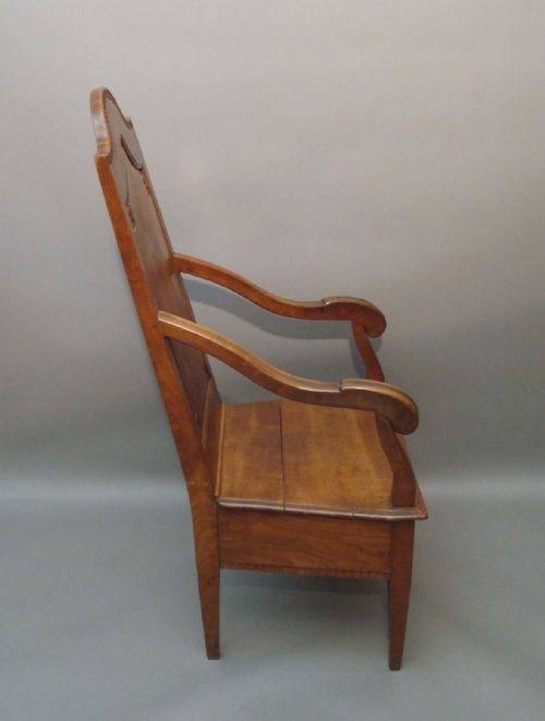 C18TH FRENCH FRUITWOOD OPEN ARMCHAIR GOOD COLOUR AND PATINATION - ADDITIONAL PHOTO 3
