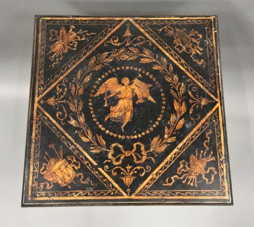 REGENCY NEOCLASSICAL PAINTED PEDESTAL OCCASIONAL TABLE IN THE MANNER OF THOMAS HOPE - ADDITIONAL PHOTO 2