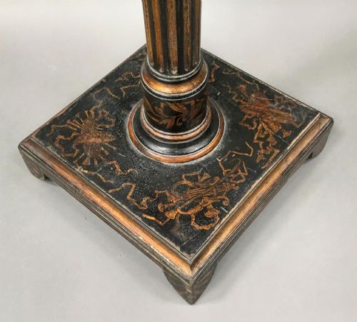 REGENCY NEOCLASSICAL PAINTED PEDESTAL OCCASIONAL TABLE IN THE MANNER OF THOMAS HOPE - ADDITIONAL PHOTO 3
