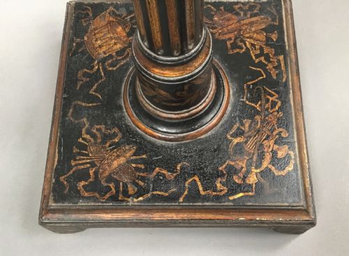 REGENCY NEOCLASSICAL PAINTED PEDESTAL OCCASIONAL TABLE IN THE MANNER OF THOMAS HOPE - ADDITIONAL PHOTO 5