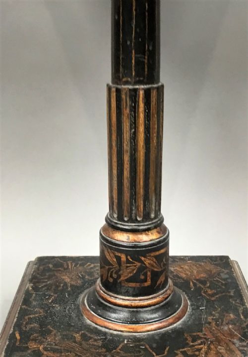 REGENCY NEOCLASSICAL PAINTED PEDESTAL OCCASIONAL TABLE IN THE MANNER OF THOMAS HOPE - ADDITIONAL PHOTO 12