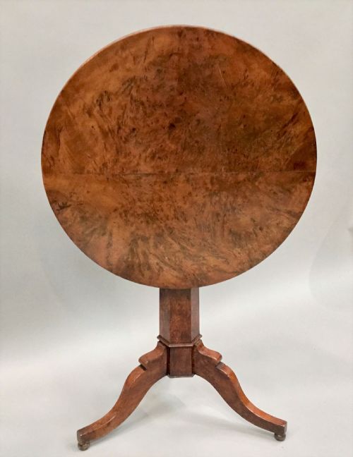 REGENCY BURR YEW TRIPOD CENTRE TABLE - ADDITIONAL PHOTO 2