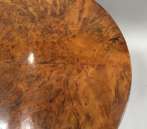 REGENCY BURR YEW TRIPOD CENTRE TABLE - ADDITIONAL PHOTO 13