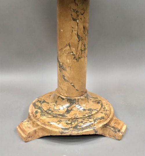 C19TH ITALIAN SCAGLIOLA 'MARBLE' CENTRE TABLE - ADDITIONAL PHOTO 3