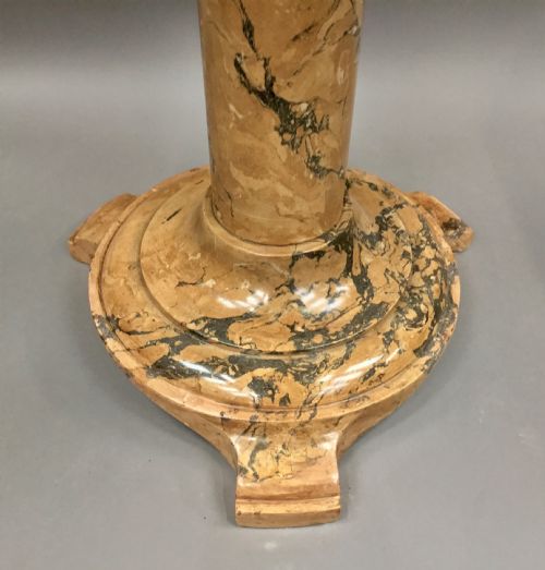 C19TH ITALIAN SCAGLIOLA 'MARBLE' CENTRE TABLE - ADDITIONAL PHOTO 4