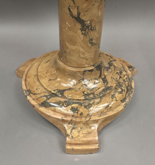 C19TH ITALIAN SCAGLIOLA 'MARBLE' CENTRE TABLE - ADDITIONAL PHOTO 7