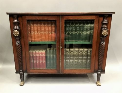 Irish Regency Mahogany Side Cabinet / Bookcase