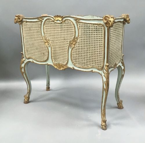 C19th Neoclassical Painted and Giltwood Jardiniere / Wine Cooler