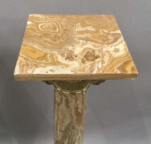 C19TH PAIR OF MARBLE AND ORMOLU PEDESTAL COLUMNS IN THE NEOCLASSICAL MANNER - ADDITIONAL PHOTO 22