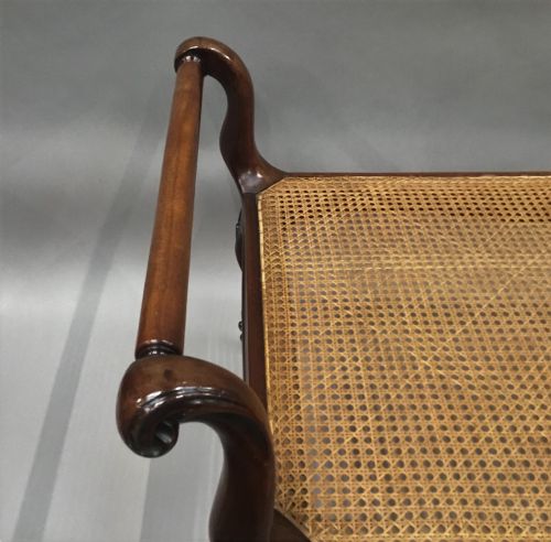 MID C19TH MAHOGANY LARGE WINDOW SEAT CENTRE STOOL - ADDITIONAL PHOTO 11