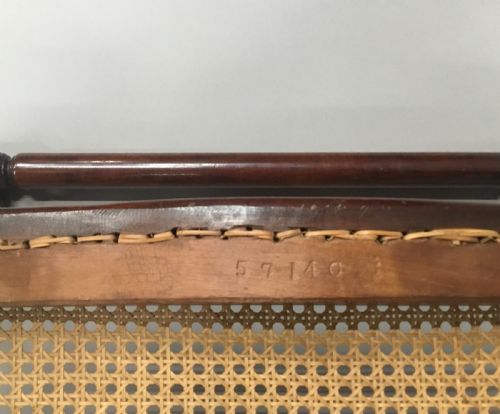 MID C19TH MAHOGANY LARGE WINDOW SEAT CENTRE STOOL - ADDITIONAL PHOTO 18
