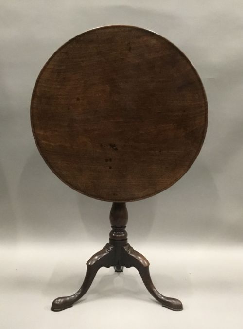 GEORGIAN MAHOGANY TRIPOD TABLE - ADDITIONAL PHOTO 5