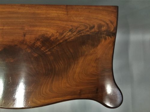 GEORGE III MAHOGANY HEPPLEWHITE SERPENTINE CARD TABLE - ADDITIONAL PHOTO 8