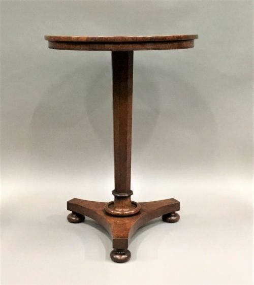REGENCY BURR ELM OCCASIONAL TABLE OF NEAT PROPORTIONS - ADDITIONAL PHOTO 6