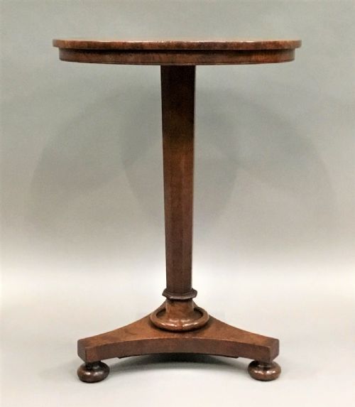 REGENCY BURR ELM OCCASIONAL TABLE OF NEAT PROPORTIONS - ADDITIONAL PHOTO 7