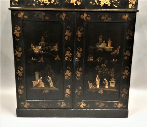 REGENCY CHINOISERIE LACQUERED CHIFFONIER SIDE CABINET - ADDITIONAL PHOTO 2