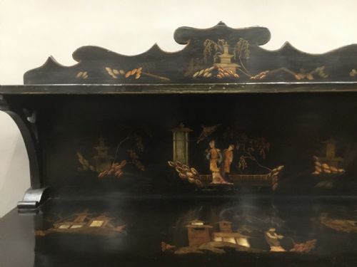 REGENCY CHINOISERIE LACQUERED CHIFFONIER SIDE CABINET - ADDITIONAL PHOTO 7