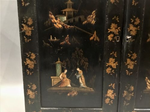 REGENCY CHINOISERIE LACQUERED CHIFFONIER SIDE CABINET - ADDITIONAL PHOTO 11