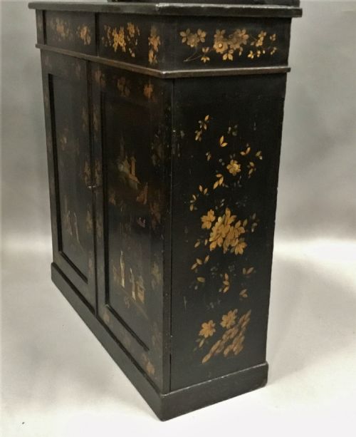 REGENCY CHINOISERIE LACQUERED CHIFFONIER SIDE CABINET - ADDITIONAL PHOTO 12