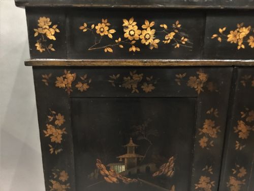 REGENCY CHINOISERIE LACQUERED CHIFFONIER SIDE CABINET - ADDITIONAL PHOTO 14